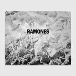 Плед 3D Ramones white graphite