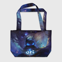 Пляжная сумка 3D Ori сова в слепом лесу