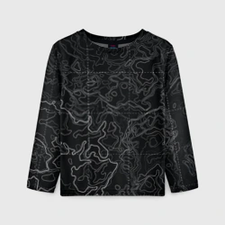 Детский лонгслив 3D Топографическая карта