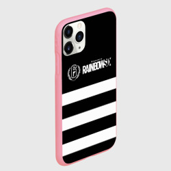 Чехол для iPhone 11 Pro Max матовый Rainbow six geometry line - фото 2