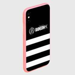 Чехол для iPhone XS Max матовый Rainbow six geometry line - фото 2