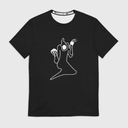 Мужская футболка 3D Kizaru white logo