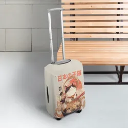 Чехол для чемодана 3D Ramen and the cat - фото 2