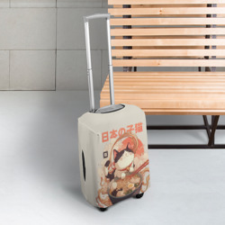 Чехол для чемодана 3D Ramen and the cat - фото 2