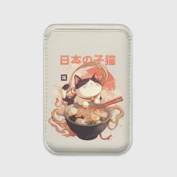 Картхолдер Magsafe магнитный Ramen and the cat