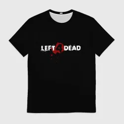 Мужская футболка 3D Left 4 Dead logo
