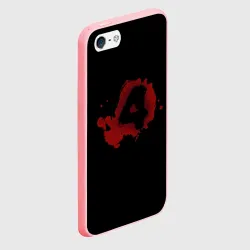 Чехол для iPhone 5/5S матовый Left 4 Dead logo красный - фото 2