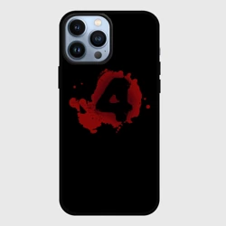 Чехол для iPhone 13 Pro Max Left 4 Dead logo красный