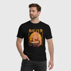 Мужская футболка хлопок Japan style capybara - фото 2