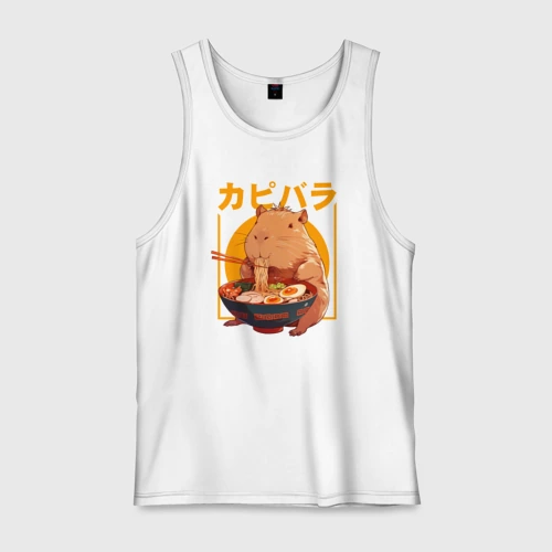 Мужская майка хлопок Japan style capybara