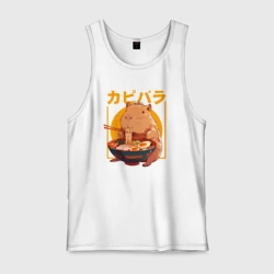 Мужская майка хлопок Japan style capybara