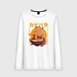 Мужской лонгслив хлопок Japan style capybara