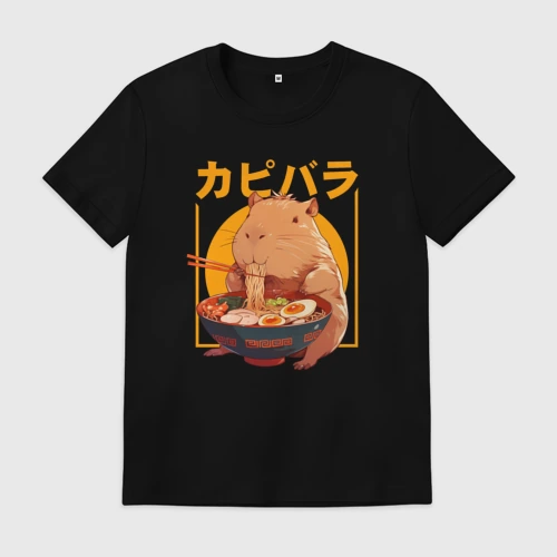 Мужская футболка хлопок Japan style capybara