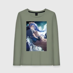 Женский лонгслив хлопок Реинкарнация безработного Рокси Мигурдия и спаситель