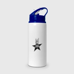 Бутылка для воды с трубочкой Егор рок звезда
