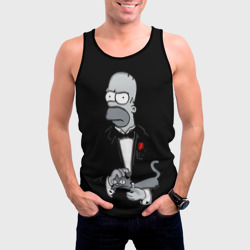 Мужская майка 3D Homer - the godfather  - фото 2