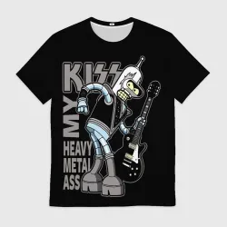 Мужская футболка 3D Bender - kiss