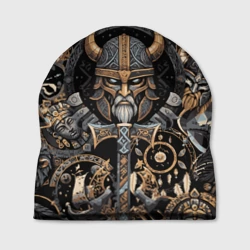 Шапка 3D Викинг и руны