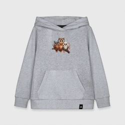 Детская толстовка хлопок Четыре совы на ветке