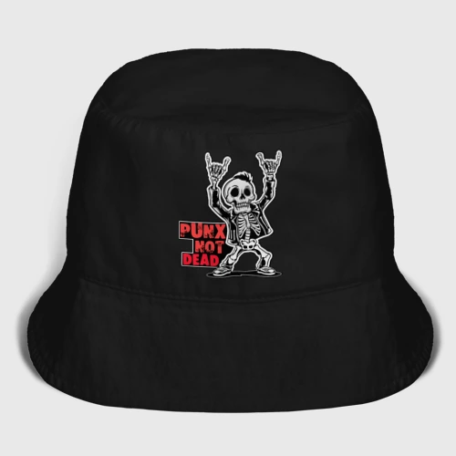 Мужская панама хлопок Череп с козой punks not dead