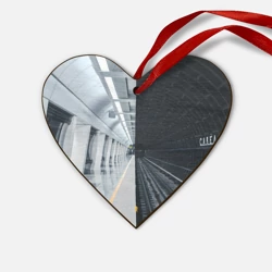 Деревянная игрушка Сердце Метро Москвы