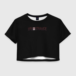 Женская футболка Crop-top 3D Life is strange logo