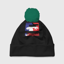 Шапка 3D c помпоном Limp Bizkit logo brend