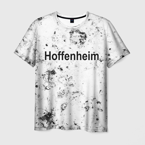 Мужская футболка с принтом Hoffenheim dirty ice, вид спереди №1