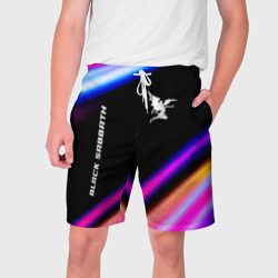 Мужские шорты 3D Black Sabbath neon rock lights