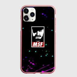 Чехол для iPhone 11 Pro Max матовый Metal gear splash neon