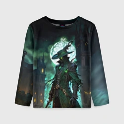 Детский лонгслив 3D Охотник из Bloodborne 