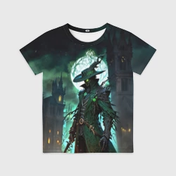 Детская футболка 3D Охотник из Bloodborne 