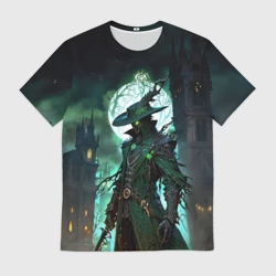 Мужская футболка 3D Охотник из Bloodborne 