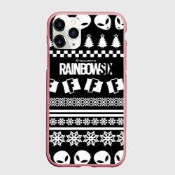 Чехол для iPhone 11 Pro Max матовый Rainbow six x fortnite