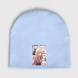 Женская шапка демисезонная Эта фарфоровая кукла влюбилась - секси Марин Китагава: коллаж стеснение