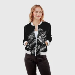Женский бомбер 3D Спорт байк - фото 2