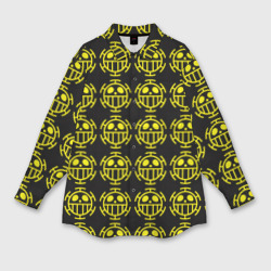 One piece pirate king pattern – Мужская рубашка oversize 3D с принтом купить
