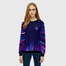 Женский свитшот 3D Code Geass neon blast lines - фото 2