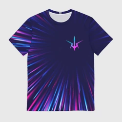 Мужская футболка 3D Code Geass neon blast lines