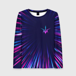 Женский лонгслив 3D Code Geass neon blast lines