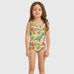 Детский купальник 3D Динозавр в цветах