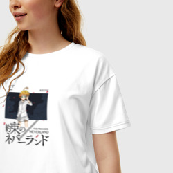 Женская футболка хлопок Oversize Обещанный Неверленд - Эмма - фото 2