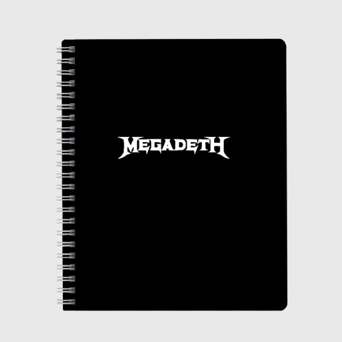 Тетрадь Megadeth logo white