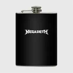 Фляга Megadeth logo white