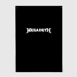 Постер Megadeth logo white