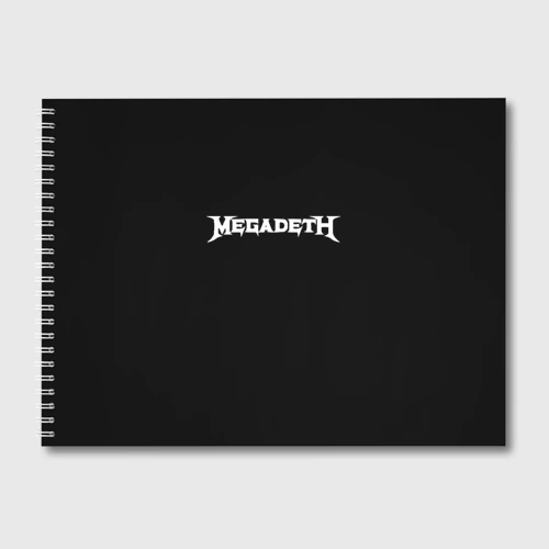 Альбом для рисования Megadeth logo white