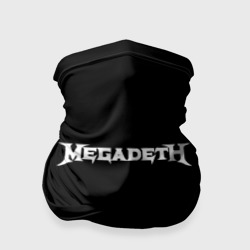 Бандана-труба 3D Megadeth logo white