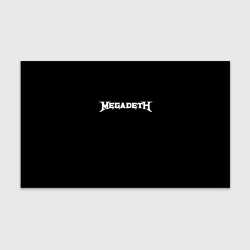 Бумага для упаковки 3D Megadeth logo white