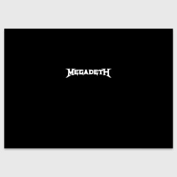 Megadeth logo white – Поздравительная открытка с принтом купить