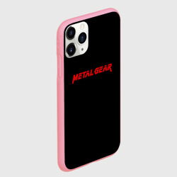 Чехол для iPhone 11 Pro Max матовый Metal gear red logo - фото 2